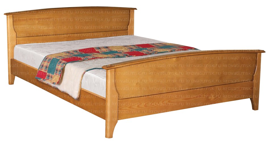 Двуспальная кровать из сосны под заказ Бинго-1