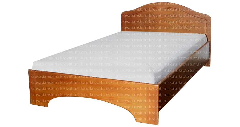 Двуспальная кровать с матрасом из дерева москва