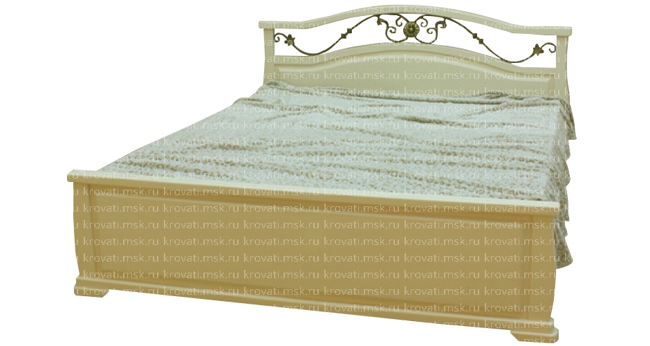 Кровать с ковкой у спинки Герда