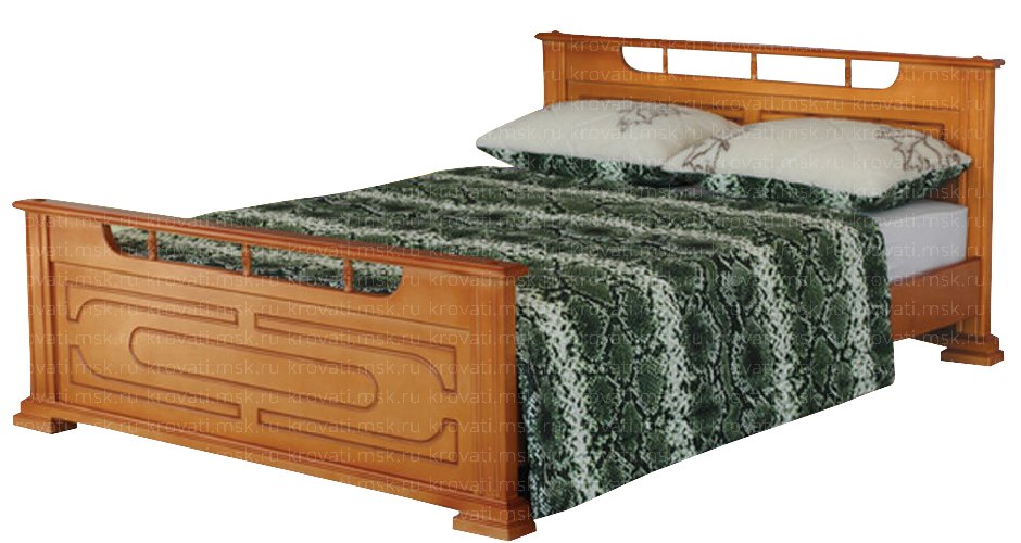 Двуспальная кровать с шириной под заказ 90, 120, 140, 160 и 180 см Камилла-1