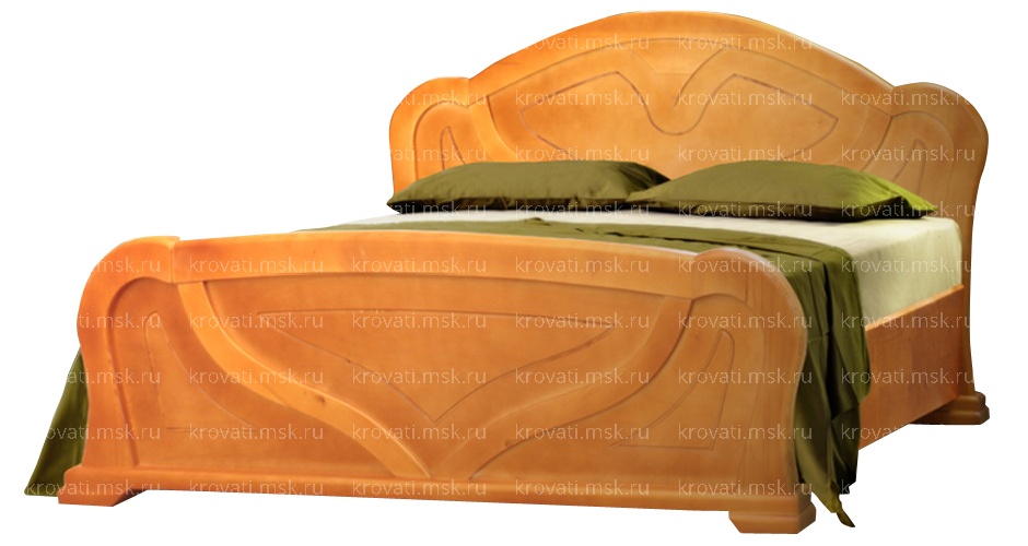Двуспальная кровать из массива от производителя Ниагара