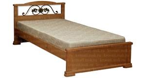 Односпальная кровать недорого с ковкой Берта