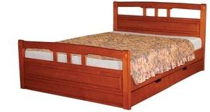 Удобная деревянная кровать Флирт-1