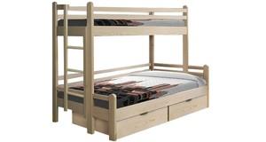 Двухъярусная кровать со спальным местом 120 см и 90 см