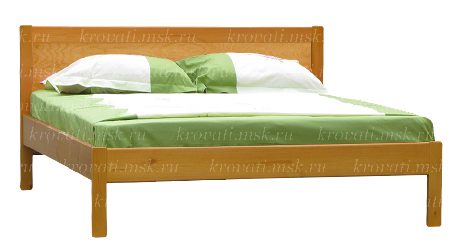 Двуспальная кровать из массива дерева сосны Дарина-2