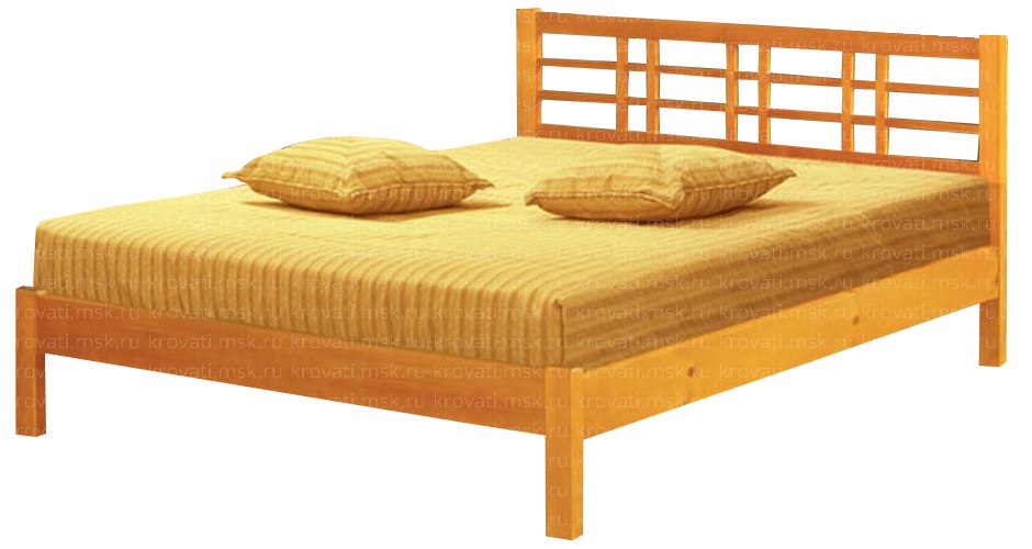 Двуспальная деревянная кровать Европейская-1