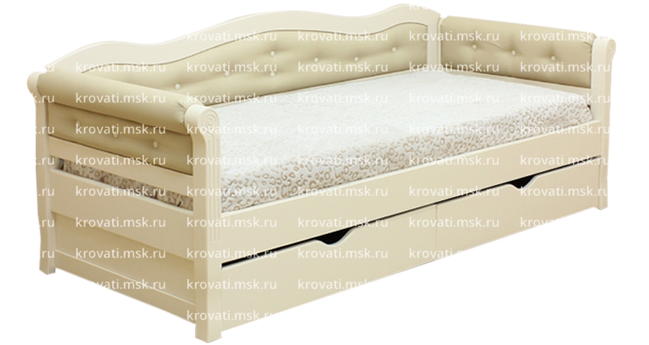 Подростковая кровать с ящиками для белья Капри-1Я