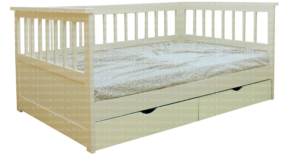 Кровать для детей с 2 лет с бортиком