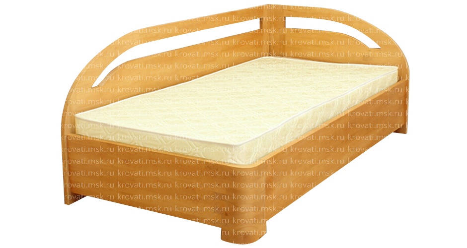 Купить кровать из массива сосны 140х200 недорого в Москве