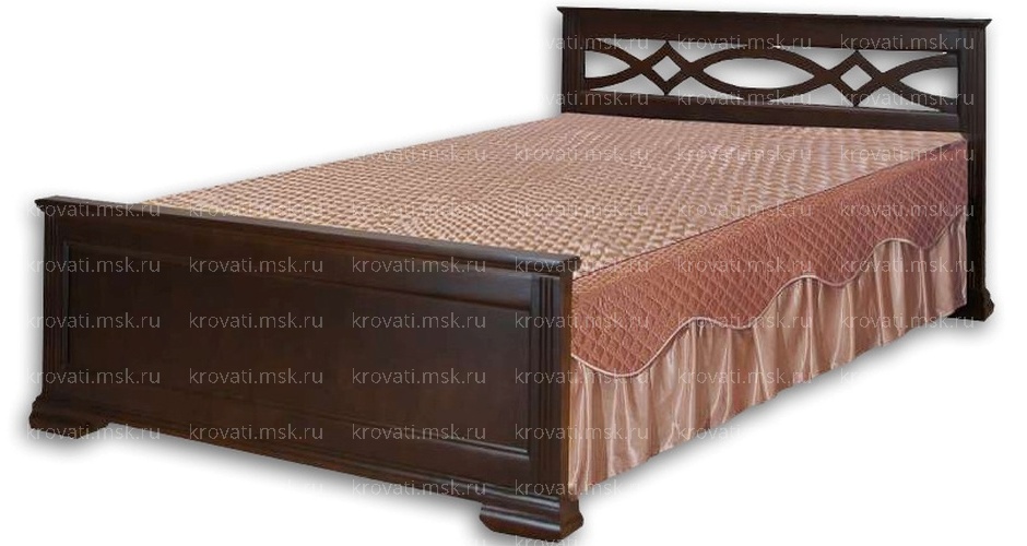 Кровать двуспальная с красивым изголовьем в Москве в интернет-магазине