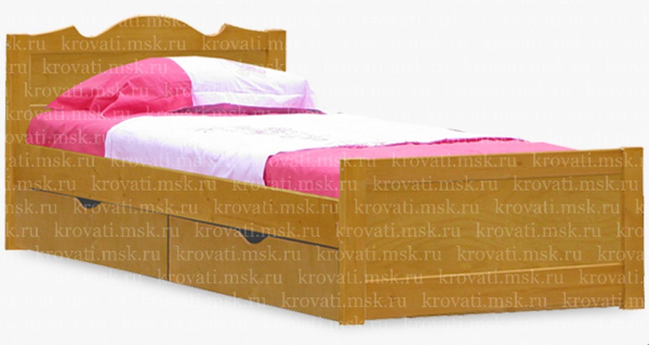 Кровать для ребенка подростка с ящиками Милава-3