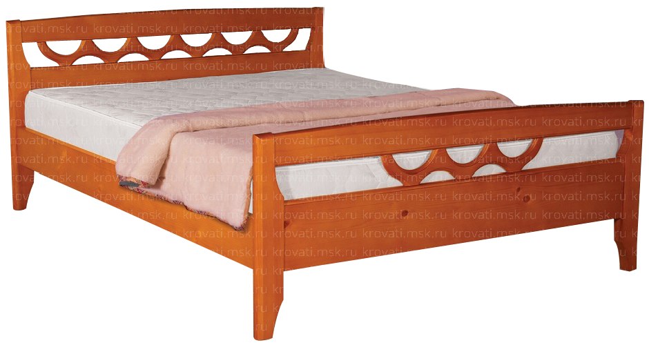 Дешевая кровать с низкими спинками Полонез-1