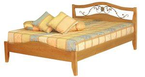 Двуспальная кровать с красивой ковкой Амулет-1