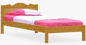 Простая подростковая кровать из сосны Мирина-2