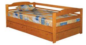Подростковая кровать размером 70 см, 80 см, 90 см, 120 см с бортиком Юниор-3